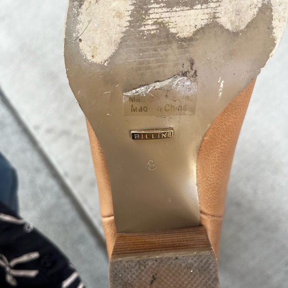 Billini Tan Heeled Boots with Braided Trim - Picture 12 of 14